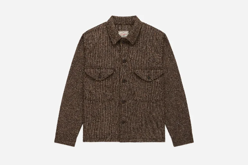 Dehen for 3sixteen ~ Skyline Overshirt Solid Print Embellished