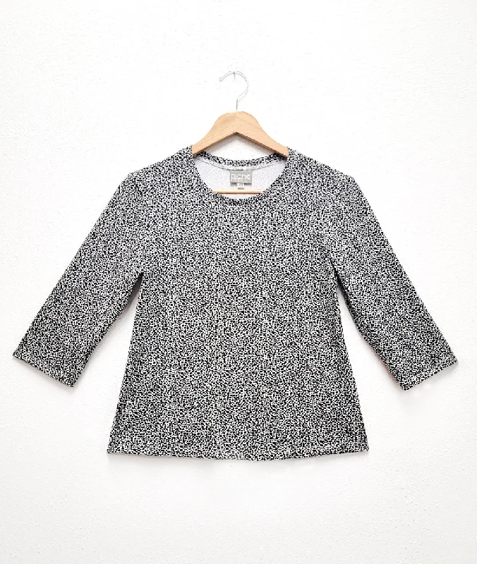 Niche - Speckle Print - Bella Tee Ribbed Striped Patterned