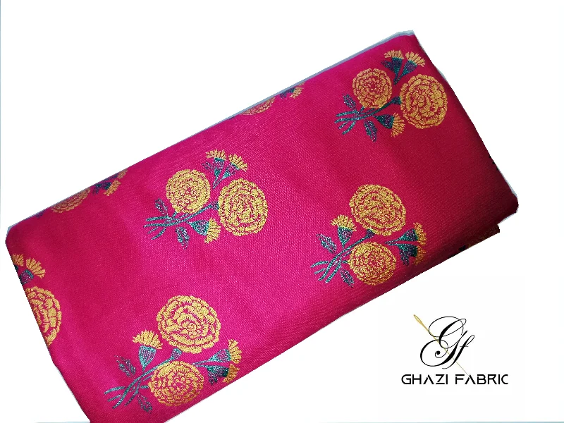 Unstitched Linen Shirt Piece in Shoking Pink | Ghazi Fabric Feroza Series - Modern Print Collection (Fz770) Boxy Fit Fitted Loose Unstitched Linen Shirt Piece in Shoking Pink | Ghazi Fabric Feroza Series - Modern Print Collection (Fz770) Boxy Fit Fitted Loose