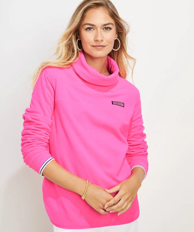 Vineyard Vines Lightweight Polar Fleece Shep Shirt Knockout Pink Anti-Shrink Durable Soft