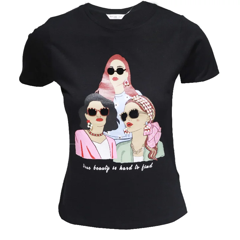 Charcoal  Embellished T Shirt Terry Blend Velvet Blend Canvas Blend