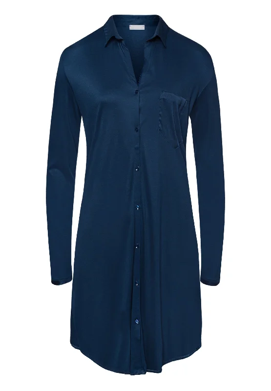 Grand Central TENCEL™ and Silk Sleep Shirt | Mystic Blue 77420-1652 Elegant Classic Vintage
