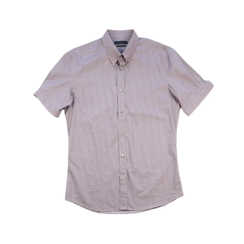 Alexander McQueen Button-Down Shirt - Women's 48 Ribbed Striped Patterned