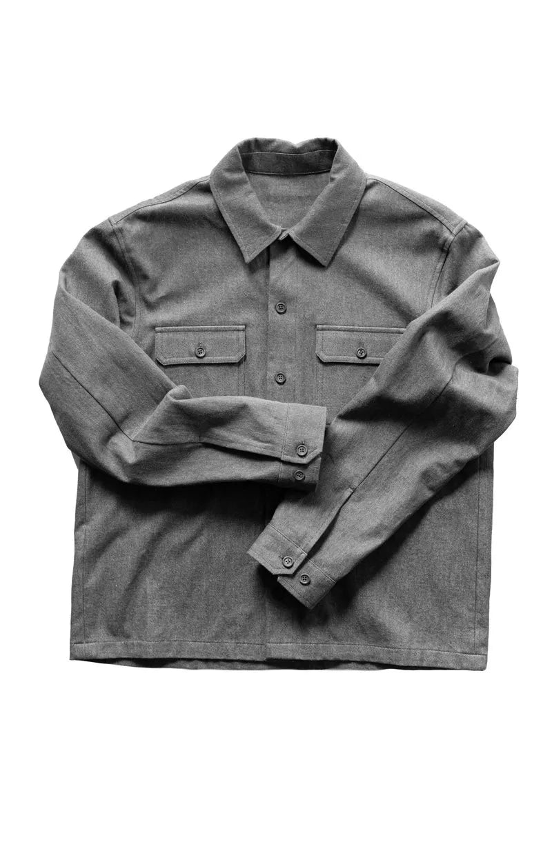 Arbor Menswear Shirt - UK 34-54 - Sewing Pattern | Merchant & Mills Front Pockets Side Pockets Patch Pockets