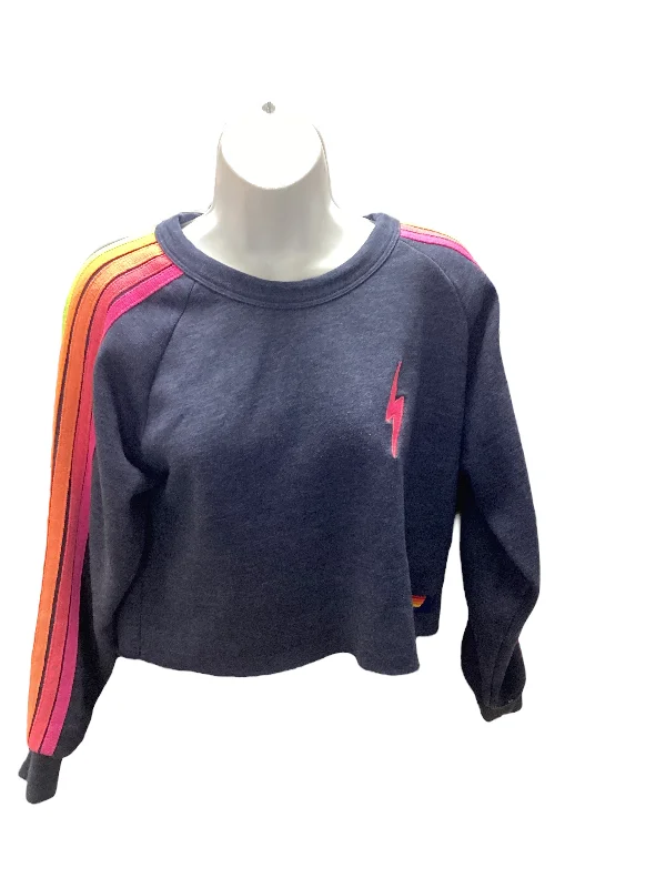 Aviator Women's Sweat Shirt Blue S Cozy Warm Stylish