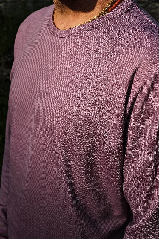 Beyond Gravel Wool Long Sleeve Tee Graphic Embroidered Appliqued