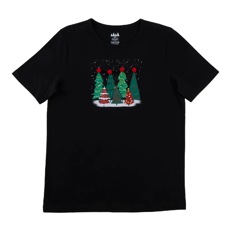 Comfy Cozy Women's Short Sleeve Christmas Tee Notch Collar Peter Pan Collar Cowl Neck Comfy Cozy Women's Short Sleeve Christmas Tee Notch Collar Peter Pan Collar Cowl Neck