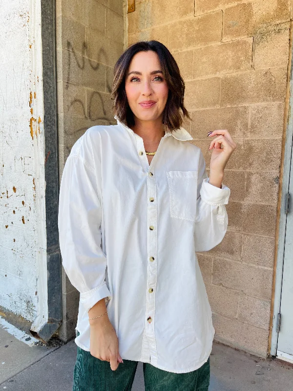 Free People Freddie Shirt | White Thin T-Shirt Open Front Quick Dry