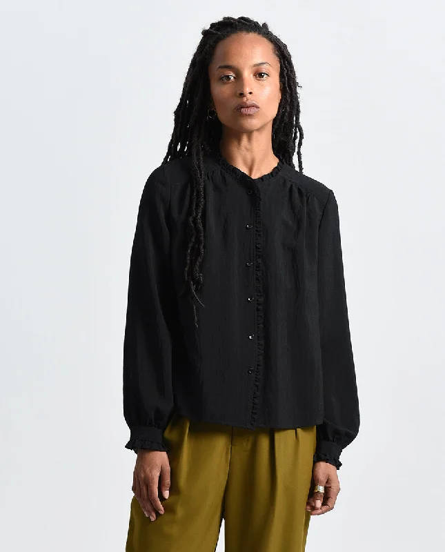 Molly Bracken Ladies Woven Shirt Fitted T-Shirt Seamless Stretchy