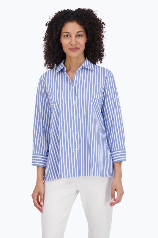 Periwinkle/White Stripe