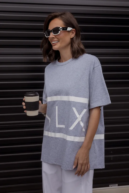 VEGAS T-Shirt Grey Satin Blend Silk Blend Wool Blend