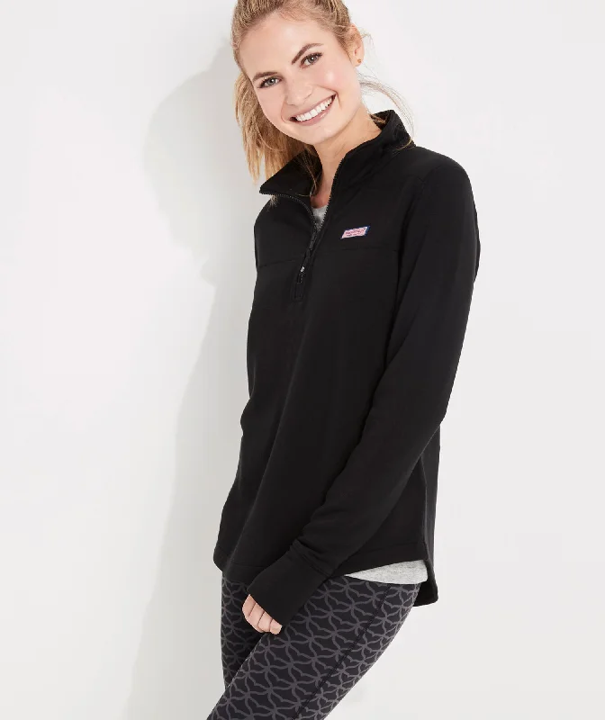 Vineyard Vines Dreamcloth Relaxed Shep Shirt Jet Black Notch Collar Peter Pan Collar Cowl Neck