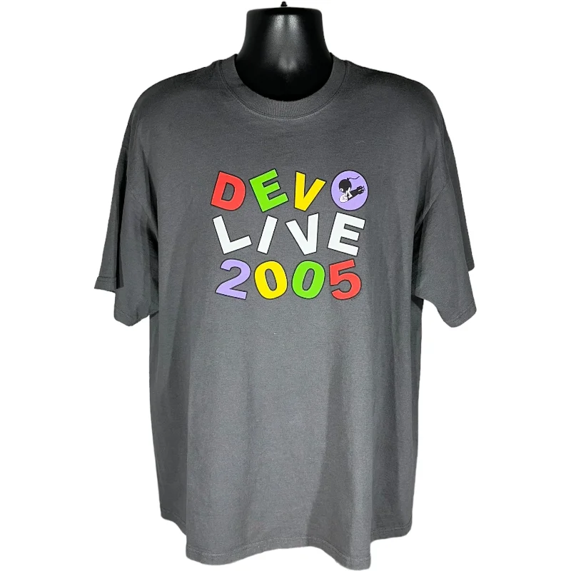 Vintage Devo Live Tour Tee Silk Blend Satin Velvet