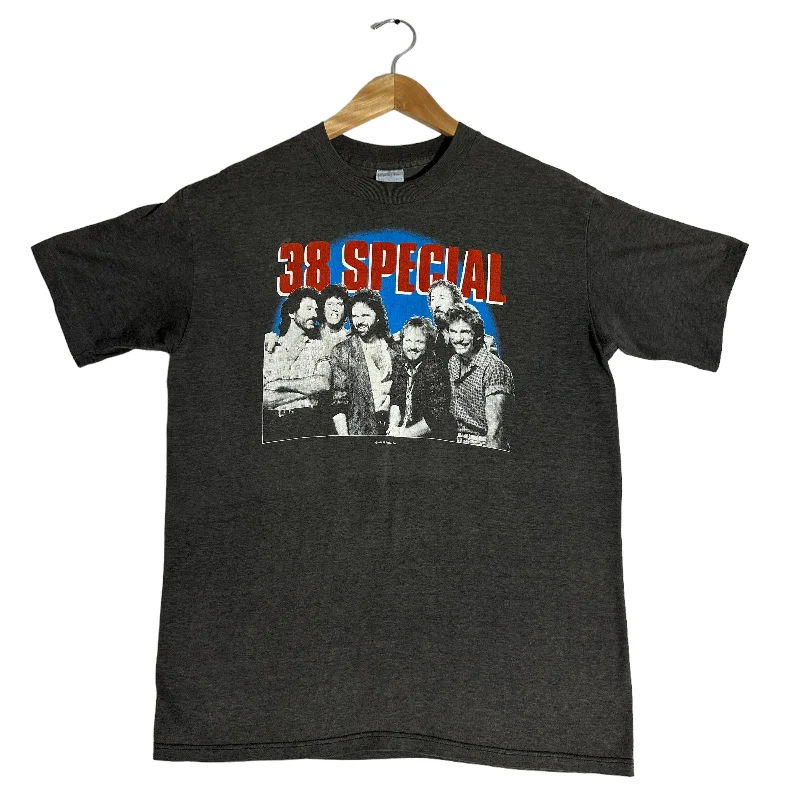 Vintage 38 Special Band Tee 1986 Houndstooth Herringbone Solid