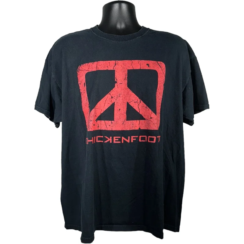 Vintage ChickenFoot World Tour Tee Handmade Hand-knitted Hand-woven