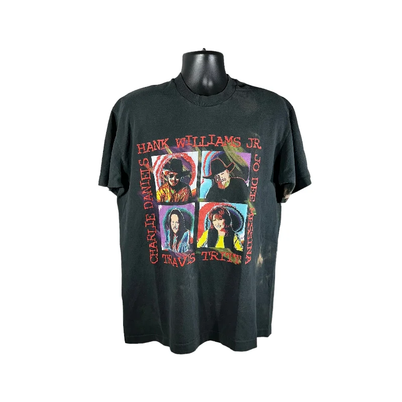 Vintage Country Stars Tour Tee Chenille Blend Fleece Blend Nylon Blend