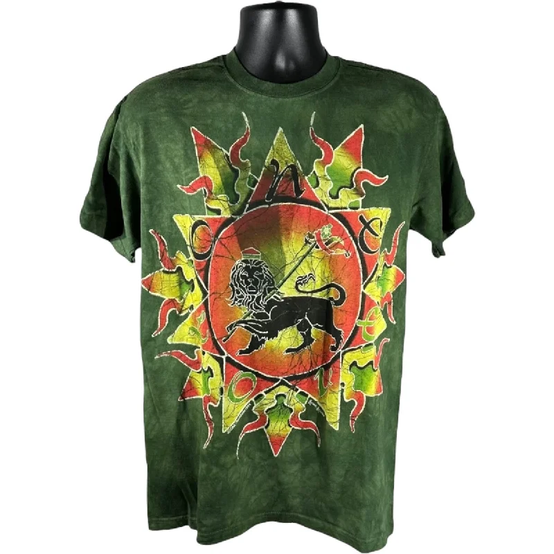 Vintage One Love Tee 90s Zippered Front Buttoned Front Snap Front
