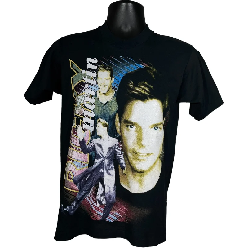 Vintage Ricky Martin "Livin La Vida Loca" Rap Tee 90s Cashmere Blend Cotton Blend Poly Blend